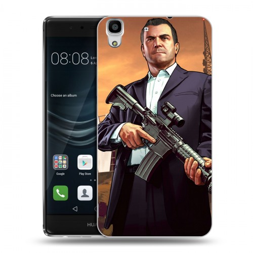 Дизайнерский пластиковый чехол для Huawei Y6II GTA