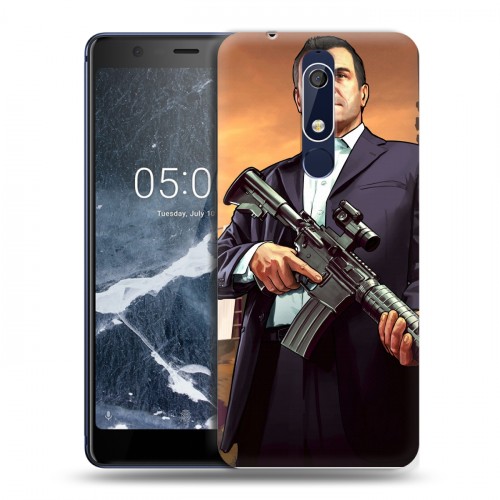 Дизайнерский пластиковый чехол для Nokia 5.1 GTA