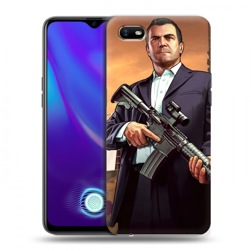 Дизайнерский силиконовый с усиленными углами чехол для OPPO A1k GTA