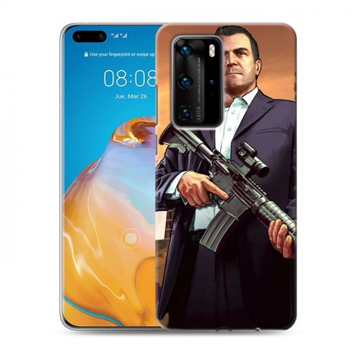 Дизайнерский пластиковый чехол для Huawei P40 Pro GTA