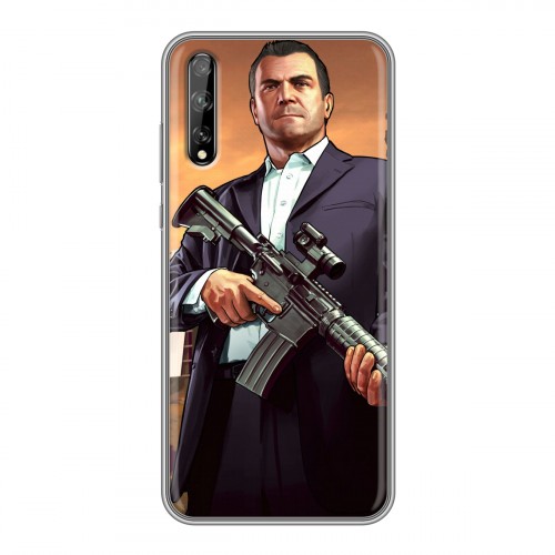 Дизайнерский силиконовый чехол для Huawei Y8p GTA