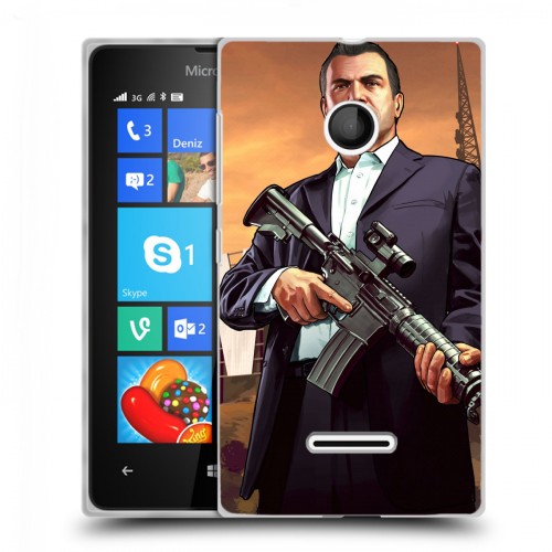 Дизайнерский пластиковый чехол для Microsoft Lumia 435 GTA