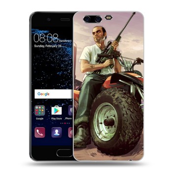 Дизайнерский силиконовый чехол для Huawei P10 Plus GTA (на заказ)