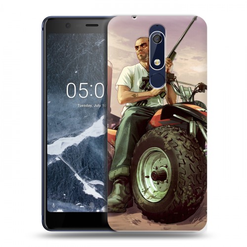 Дизайнерский пластиковый чехол для Nokia 5.1 GTA