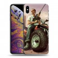 Дизайнерский силиконовый чехол для Iphone Xs Max GTA