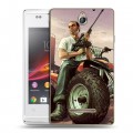 Дизайнерский пластиковый чехол для Sony Xperia E GTA