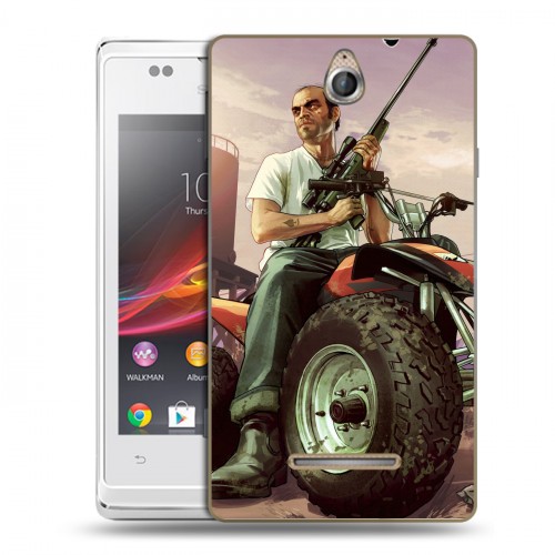 Дизайнерский пластиковый чехол для Sony Xperia E GTA