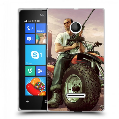 Дизайнерский пластиковый чехол для Microsoft Lumia 435 GTA