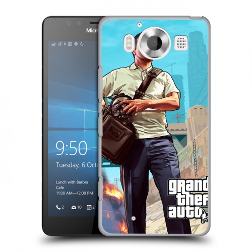 Дизайнерский пластиковый чехол для Microsoft Lumia 950 GTA