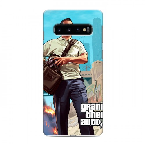 Дизайнерский силиконовый чехол для Samsung Galaxy S10 GTA