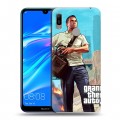 Дизайнерский пластиковый чехол для Huawei Y6 (2019) GTA