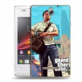 Дизайнерский пластиковый чехол для Sony Xperia E GTA