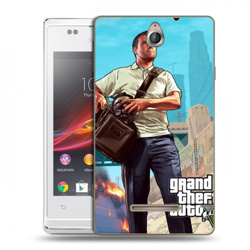 Дизайнерский пластиковый чехол для Sony Xperia E GTA