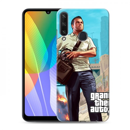 Дизайнерский пластиковый чехол для Huawei Y6p GTA