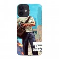 Дизайнерский силиконовый с усиленными углами чехол для Iphone 12 Mini GTA