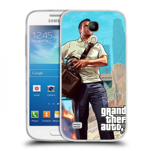 Дизайнерский пластиковый чехол для Samsung Galaxy S4 Mini  GTA