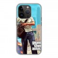 Дизайнерский силиконовый чехол для Iphone 14 Pro GTA