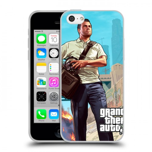 Дизайнерский пластиковый чехол для Iphone 5c GTA