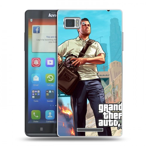 Дизайнерский пластиковый чехол для Lenovo Vibe Z GTA