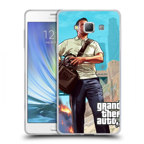 Дизайнерский пластиковый чехол для Samsung Galaxy A7 GTA