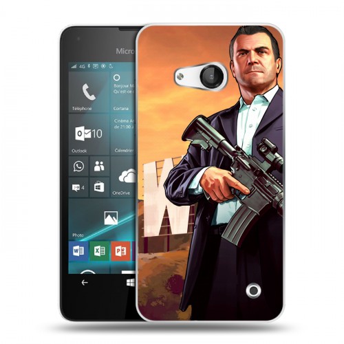 Дизайнерский пластиковый чехол для Microsoft Lumia 550 GTA