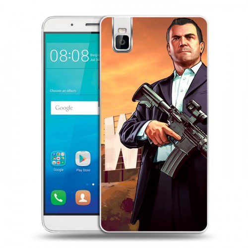 Дизайнерский пластиковый чехол для Huawei ShotX GTA