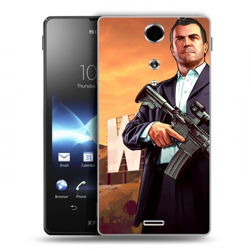 Дизайнерский пластиковый чехол для Sony Xperia TX GTA