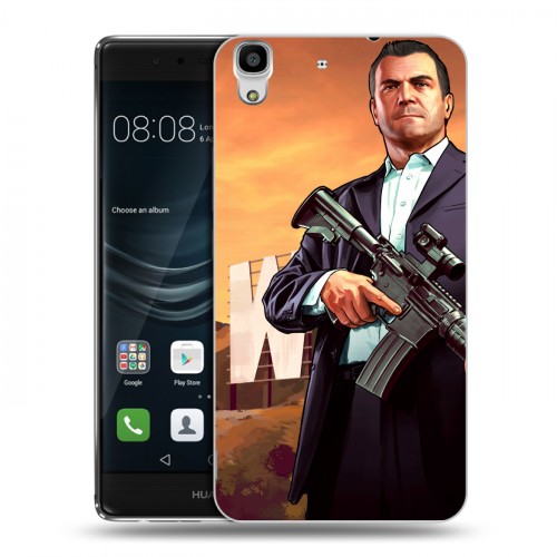 Дизайнерский пластиковый чехол для Huawei Y6II GTA