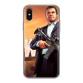 Дизайнерский силиконовый чехол для Iphone x10 GTA