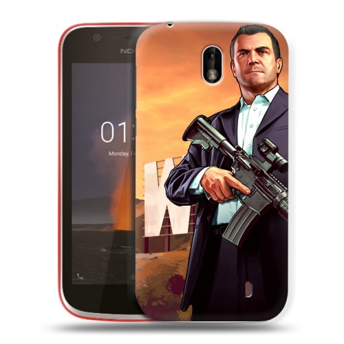 Дизайнерский пластиковый чехол для Nokia 1 GTA