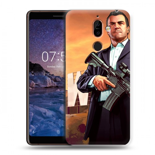 Дизайнерский пластиковый чехол для Nokia 7 Plus GTA