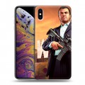 Дизайнерский силиконовый чехол для Iphone Xs Max GTA