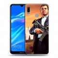 Дизайнерский пластиковый чехол для Huawei Y6 (2019) GTA