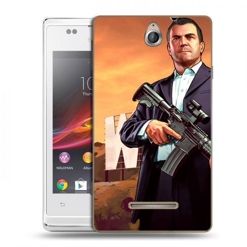 Дизайнерский пластиковый чехол для Sony Xperia E GTA