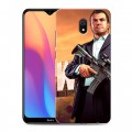 Дизайнерский силиконовый с усиленными углами чехол для Xiaomi RedMi 8A GTA