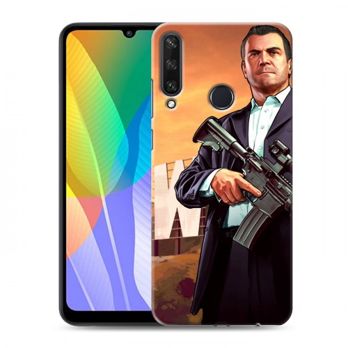 Дизайнерский пластиковый чехол для Huawei Y6p GTA