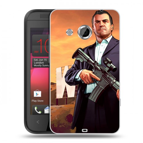 Дизайнерский пластиковый чехол для HTC Desire 200 GTA