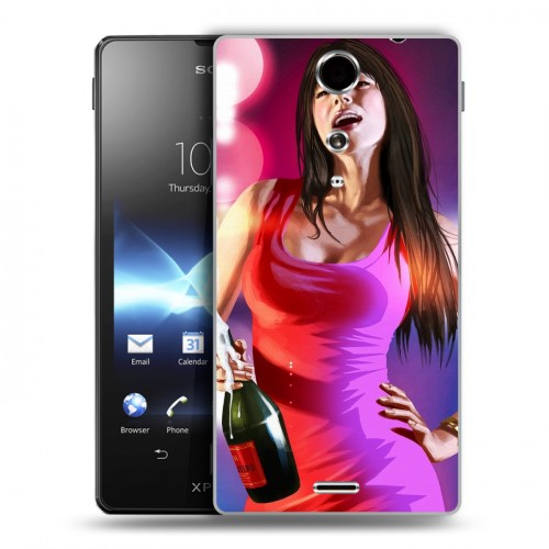 Дизайнерский пластиковый чехол для Sony Xperia TX GTA