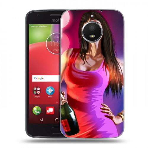 Дизайнерский силиконовый чехол для Motorola Moto E4 Plus GTA