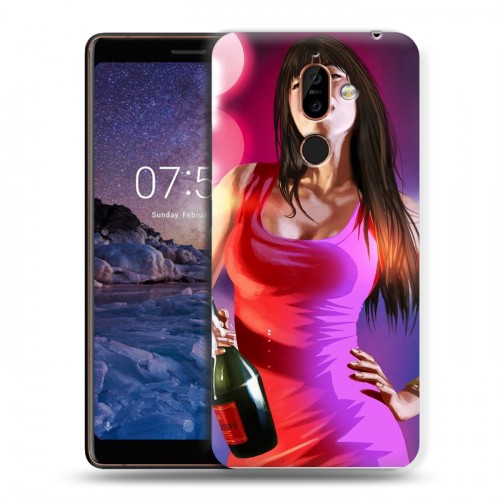 Дизайнерский пластиковый чехол для Nokia 7 Plus GTA