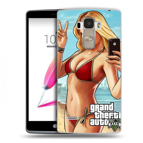 Дизайнерский пластиковый чехол для LG G4 Stylus GTA