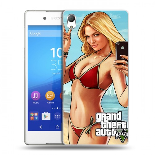 Дизайнерский пластиковый чехол для Sony Xperia Z3+ GTA