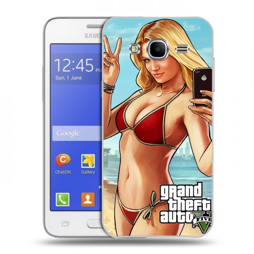 Дизайнерский пластиковый чехол для Samsung Galaxy J7 GTA