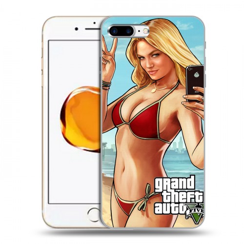 Дизайнерский пластиковый чехол для Iphone 7 Plus / 8 Plus GTA