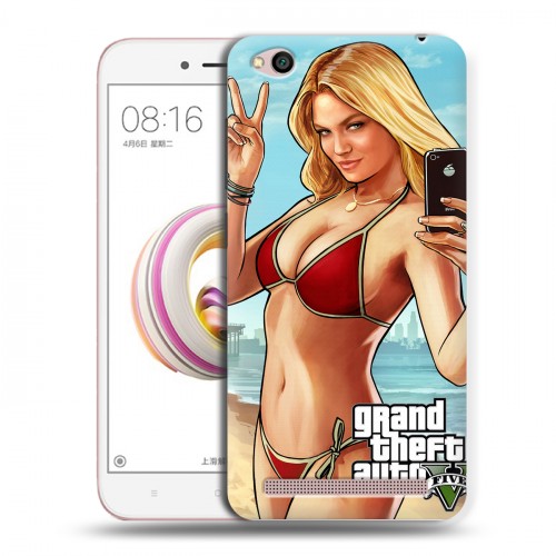 Дизайнерский пластиковый чехол для Xiaomi RedMi 5A GTA