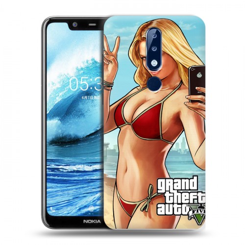 Дизайнерский силиконовый чехол для Nokia 5.1 Plus GTA