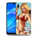 Дизайнерский пластиковый чехол для Huawei Y6 (2019) GTA