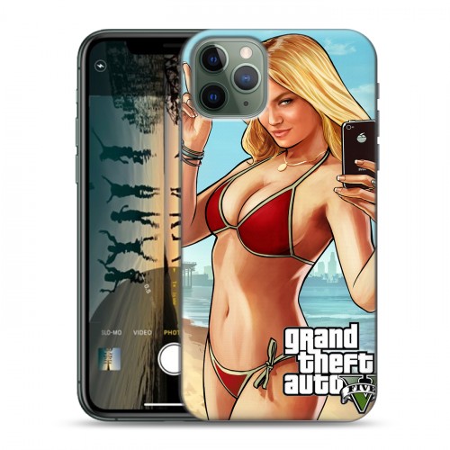 Дизайнерский пластиковый чехол для Iphone 11 Pro Max GTA