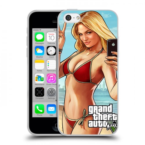 Дизайнерский пластиковый чехол для Iphone 5c GTA