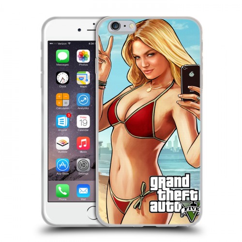 Дизайнерский силиконовый чехол для Iphone 6 Plus/6s Plus GTA